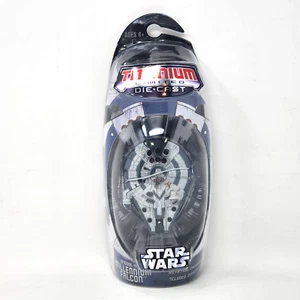 Titanium Episode III Millennium Falcon Grey Blue Die Cast 2006 Hasbro Star Wars - Picture 1 of 12