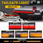 Truck Tailgate Strip 60" LED Sequential Turn Signal Brake Tail Reverse Light Bar