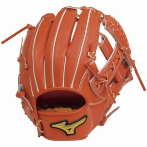 Guante duro de béisbol Mizuno Pro HAGA JAPÓN Infield 11,25 naranja NUEVO - Imagen 1 de 3