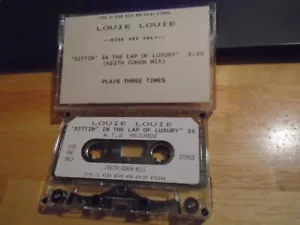 RARE PROMO Louie Louie CASSETTE TAPE Sittin' in the Lap of Luxury REMIX hip hop - Picture 1 of 2