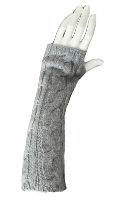 NWT Phenix Cashmere wool Cable knit Arm Warmer Fingerless gloves Wristlets NEW! - Image 1 of 4