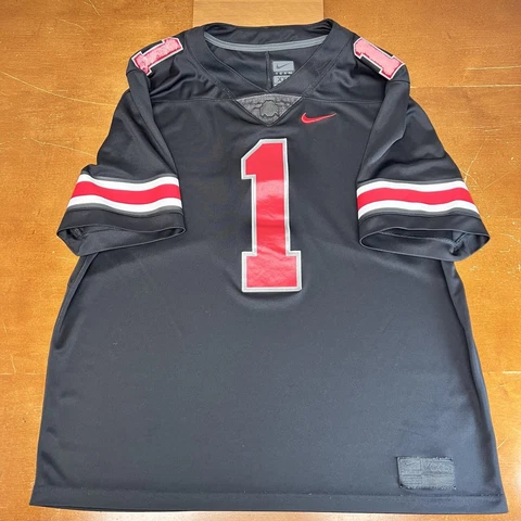 Ohio State Buckeyes Jersey Mens Black #1 Football Stitched Nike Cover