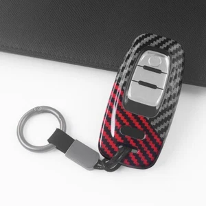 Key Bag Case Fob Holder Cover Chain For Audi A4 Q5 A5 S5 A6 S6 A7 A8 Accessories - Picture 1 of 7