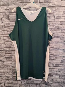 NWT Nike Womens Green/White Sleeveless Basketball Jersey Tank 3XLT - Picture 1 of 5