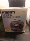 Maxim 5.5" B&W TV with AM/FM Radio - Model MX11-07 Boxed Ex Condition
