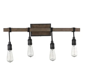 Trade Winds Lighting TW109939-W Thrasher, 4-Light Farmhouse Bare Bulb Industrial - Picture 1 of 2