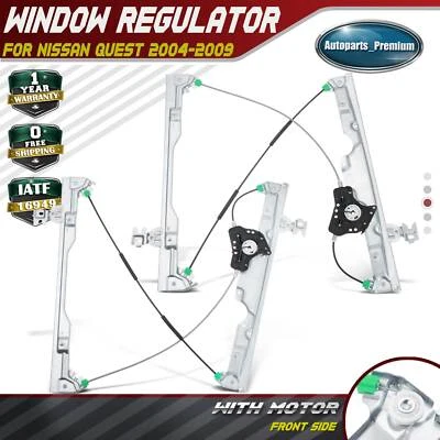 2x Regulador de Janela de Energia Frontal Esquerda e Direita para Nissan Quest 2004 2005 2006-2009 - Imagem 1 de 4