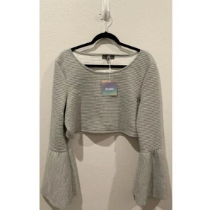 MISSGUIDED Cropped Rib High Neck Top Size 12 - Bild 1 von 4
