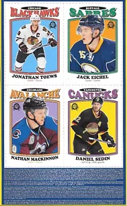 U PICK EM SET 2016-17 16-17 O-Pee-Chee OPC Box Boden Retro ungeschnitten 4 Karten Set - Bild 1 von 3