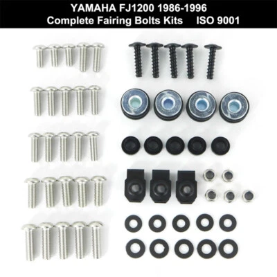 Kit de pernos de carenado de acero inoxidable aptos para YAMAHA FJ1200 86-96 tornillos de carrocería Foto 1 de 4