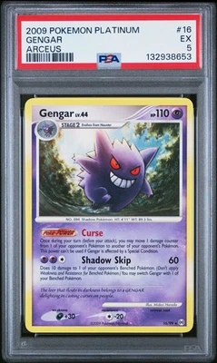 2009 Pokemon Platinum Arceus GENGAR Non Holo Rare PSA 5 #16/99 - Image 1 of 2