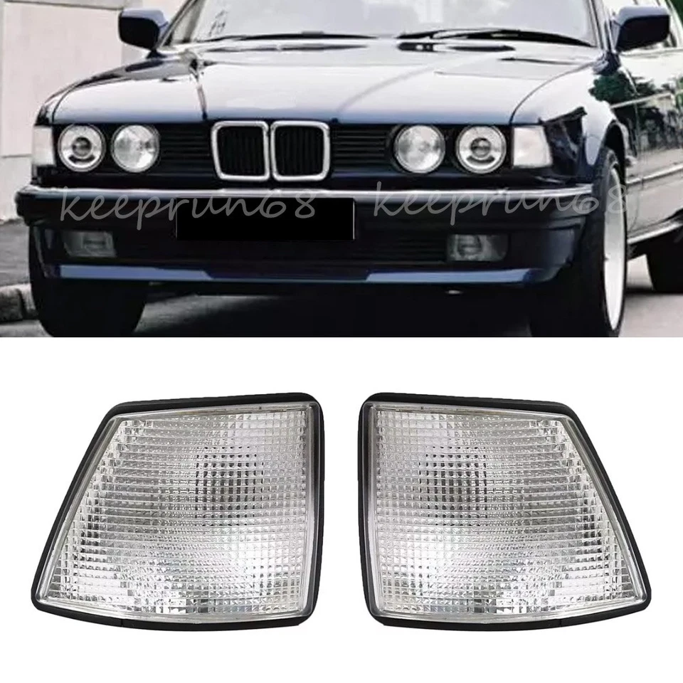 1 par de luces de esquina sin bombilla para BMW Serie 7 E32 730i 735i 740i Foto 1 de 4