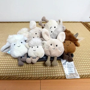 Playful Kitten Bunny Highland Ox Antelope Unicorn Baby Soothing Doll Plush Toy - Picture 1 of 20