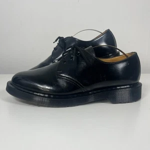 Vintage Doc Dr Martens 1461 Made In England Black Leather Oxford Shoes - Size 6 - Picture 1 of 21