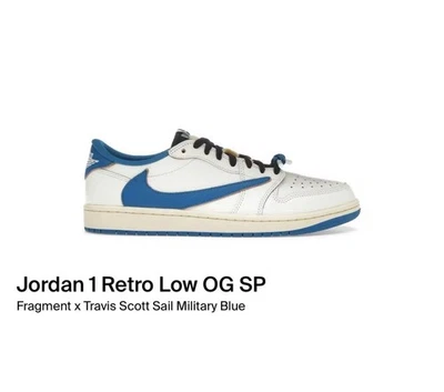 Fragment x Travis Scott x Air Jordan 1 LOW 2025 Size 11.5 Confirmed Order - Image 1 of 2