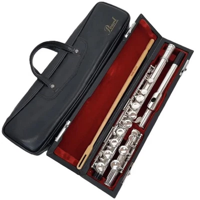 Flauta Perla PF-501E Mecanismo E Plateado con Estuche Foto 1 de 4