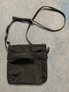 Lauren Ralph Lauren Crossbody Bag Nylon Small Zipper Purse Adjustable Strap - Picture 1 of 12