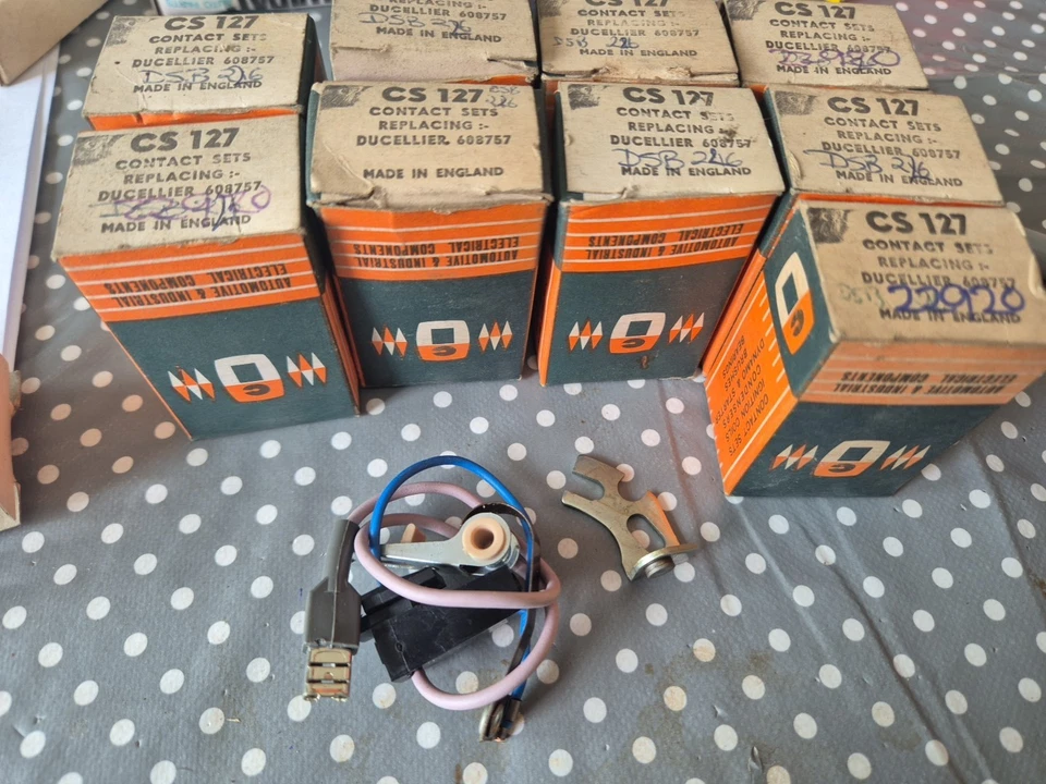3 X IGNITION CONTACT SETS..PEUGEOT 403 / 504 1960-70 (DUCILLIER TYPE) 608757 - Image 1 of 1