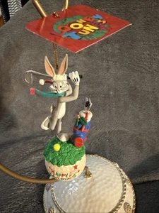 Adorno de Navidad dorado Looney Tunes Bugs Bunny nuevo con etiquetas - Imagen 1 de 3