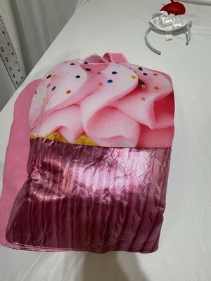 Disfraz de confeti Cupcake para niños espíritu Halloween tamaño pequeño con diadema Foto 1 de 4