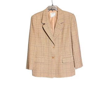 Blazer Talbots Vintage Espiga Lana Mezcla Alpaca Forrado Talla 12P PETITE EE. UU. - Imagen 1 de 6