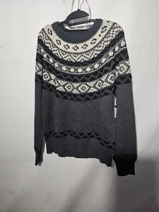 Ski-Doo Mujer Fair Isle Moto de Nieve, Suéter de Invierno, Grande, Gris - Imagen 1 de 2