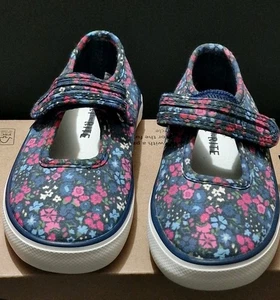 Start Rite Kids Blossom Navy Floral Canvas Trainers Size UK 5.5F / EU 22 - Picture 1 of 9