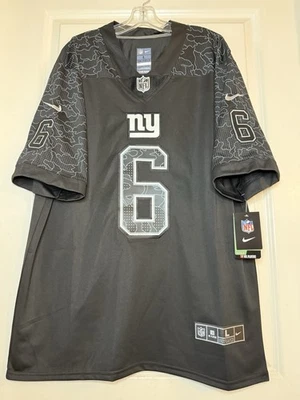 纽约巨人队 #6 Jaxson 飞镖缝制黑色迷彩大号球衣! 全新带标签 🔥 — 第 1/4 张图片