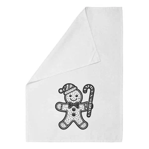 Geschirrtuch/Geschirrtuch 'Lebkuchenmann mit Zuckerstange' aus Baumwolle (TW049595) - Bild 1 von 18