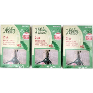 Paquete de 2 clips de ladrillo de luces navideñas para vida navideña 13821 para 25 libras Lote de 3  - Imagen 1 de 6