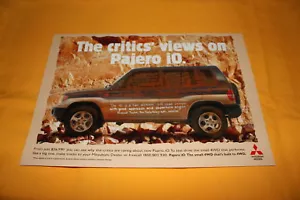 Mitsubishi Pajero iO 1999 (Aus) Prospekt Brochure Catalogue - Bild 1 von 1