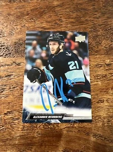 Alexander Wennberg IP Signed Upper Deck Card Seattle Kraken Autographed - Picture 1 of 2