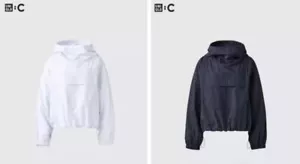UNIQLO : C Hooded pullover shirt Women's 2 Colors Navy Off White Big Pocket - Picture 1 of 16