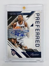 2010-11 Prestige Preferred Signatures AUTO GAME WORN JERSEY #/15  Devin Harris 