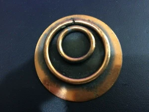 Genuine Copper Artisan Fashion Pin - Picture 1 of 4
