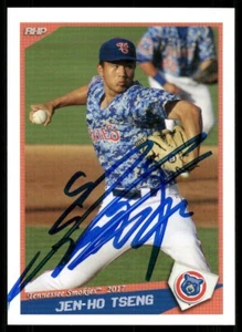 2017 Tennesse Smokies JEN HO TSENG Signed Card autograph auto TAIWAN - Picture 1 of 1