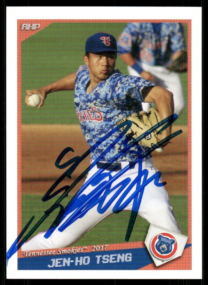 2017 Tennesse Smokies JEN HO TSENG Signed Card autograph auto TAIWAN - Image 1 of 1