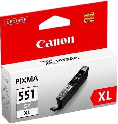 TONER & INKJET CARTRIDGES Canon CLI-551XL GY Gris, cartouche d'encre authentique - (TVA incluse)