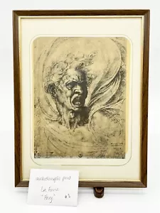 ThriftCHI ~ Gerahmter Michelangelo Druck "La Furia" Fury - Bild 1 von 7