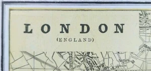 Vintage 1891 LONDON ENGLAND Map 22"x14" Old Antique Original KENSINGTON GARDENS - Picture 1 of 12