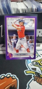 Topps 2022 Update Baseball Card #US129 Rob Refsnyder Meijer Purple Parallel - Picture 1 of 1