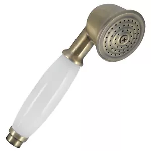 Soffione doccia vintage ricambio retrò bagno ottone anticato - Foto 1 di 2