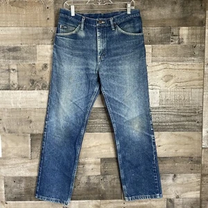 Vintage 90s LEE Straight Jeans 34x30 Faded Dirty Wash Distressed Work 5 Pocket - Picture 1 of 7