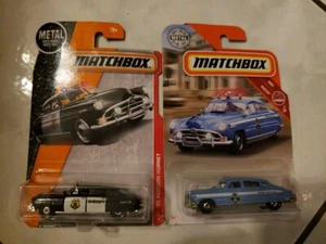 Matchbox '51 Hudson Hornet Sheriff #57 / Matchbox County Police Car #3 Lot Of 2 - Picture 1 of 7