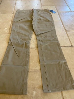 Pantalón Dickies Niño Tostado Oscuro Delgado Pierna Bota Clásico 5 Bolsillos Caqui Nuevo con Etiquetas (Caja 18) Foto 1 de 2