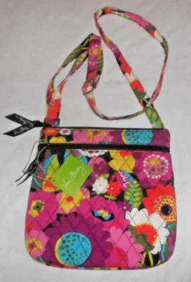 NUEVO CON ETIQUETAS Cartera Bandolera Vera Bradley Petite Doble Cremallera Hipster Va Va Bloom Foto 1 de 4