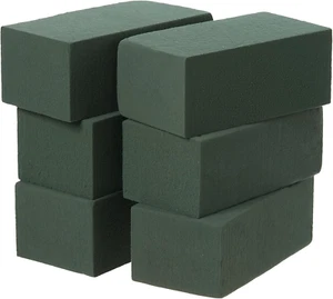 6X3X2.5 Inch Wet Floral Foam Blocks Rectangle Small Size Foam Bricks for Fresh A - Picture 1 of 9
