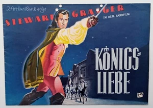 E286 Filmprogramm KÖNIGSLIEBE  Stewart Granger Joan Greenwood - 1948 SARABAND - Picture 1 of 7