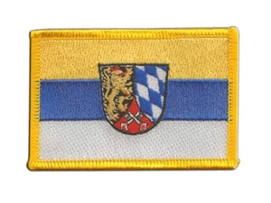 Deutschland Oberpfalz Aufnäher Flaggen Fahnen Patch Aufbügler 8x6cm - Bild 1 von 1
