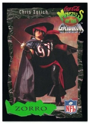 1994 Classic Pro Line Live Coca-Cola Monsters of the Gridiron #5 CHRIS ZORICH - Image 1 of 2